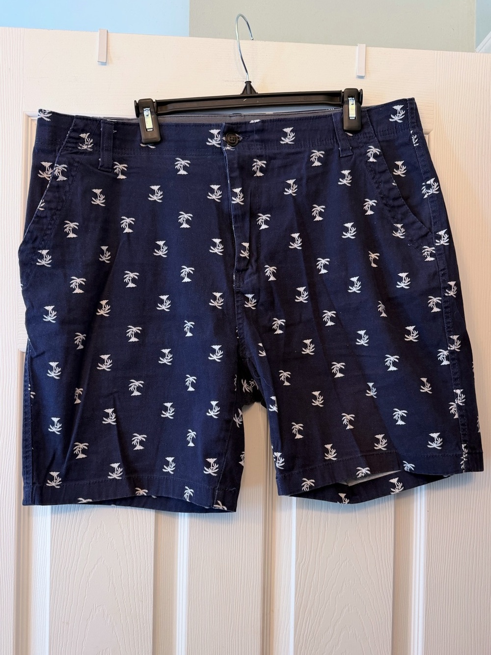 Denali Men's Navy Palm Print Shorts